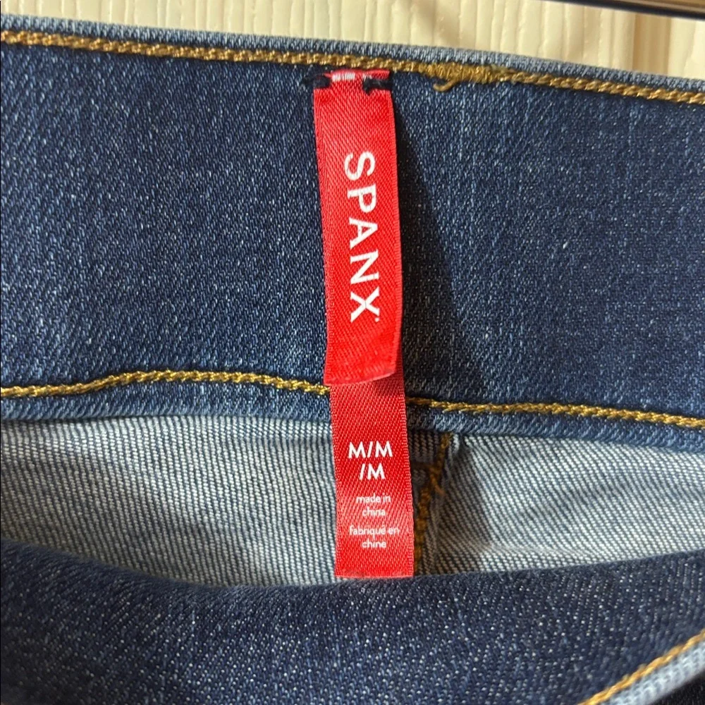 SPANX Dark Blue Wide Leg Jeans